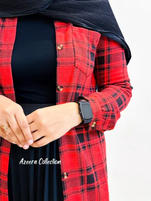 Raspberry Jam Outfit 121  Plaid Button Up Shirt